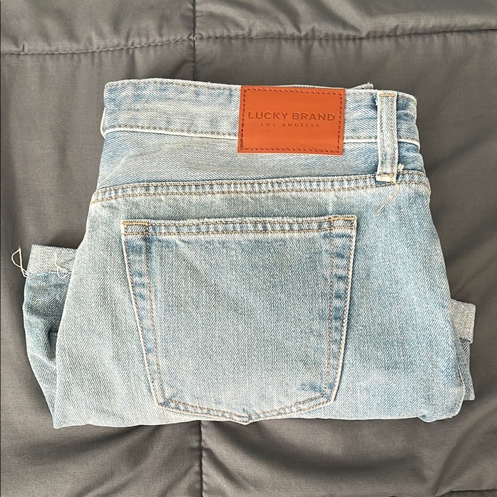 Lucky Light Wash Distressed Boyfriend Short Size 8/29